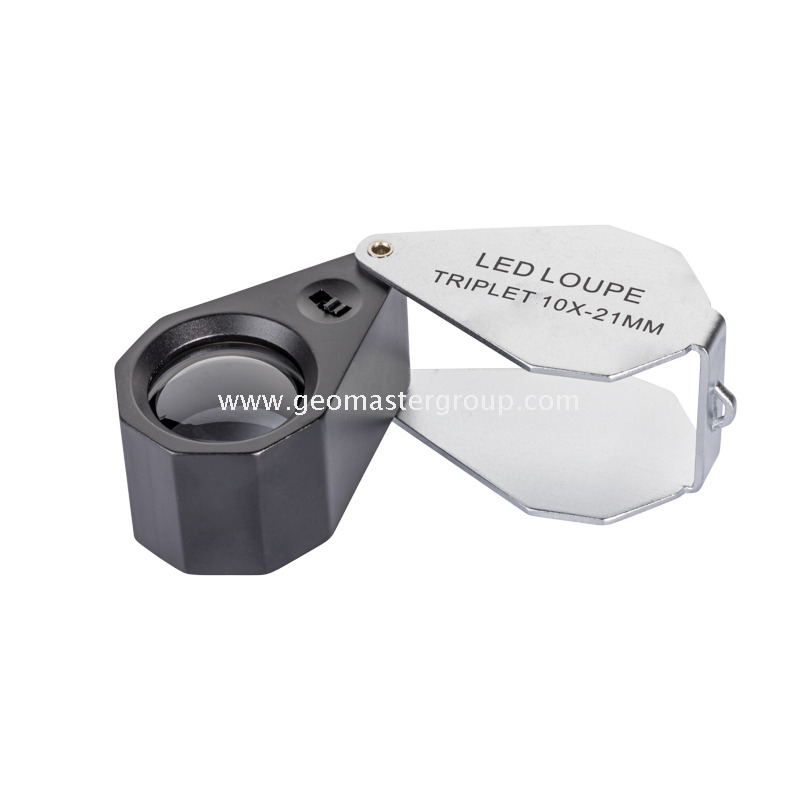 Glas-UV-/Weiß-LED-Lupe (10x, 21 mm)