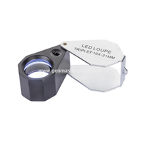 Glas-UV-/Weiß-LED-Lupe (10x, 21 mm)