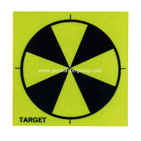 Retro-Zielscheibe (60 mm × 60 mm, Fluor)