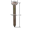 Stahl-Vermessungsnagel (100 mm)