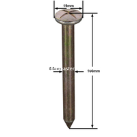Stahl-Vermessungsnagel (100 mm)