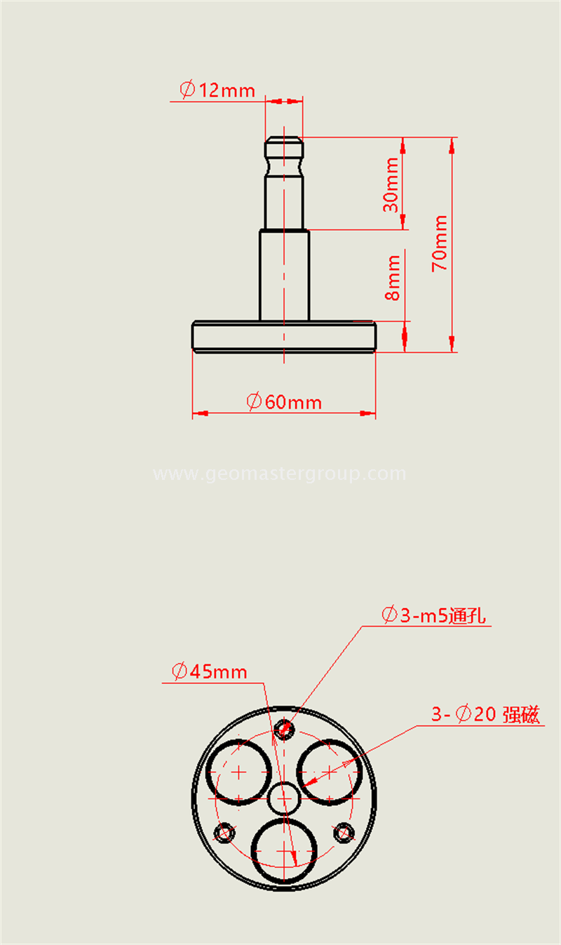 Magnetischer fester Träger