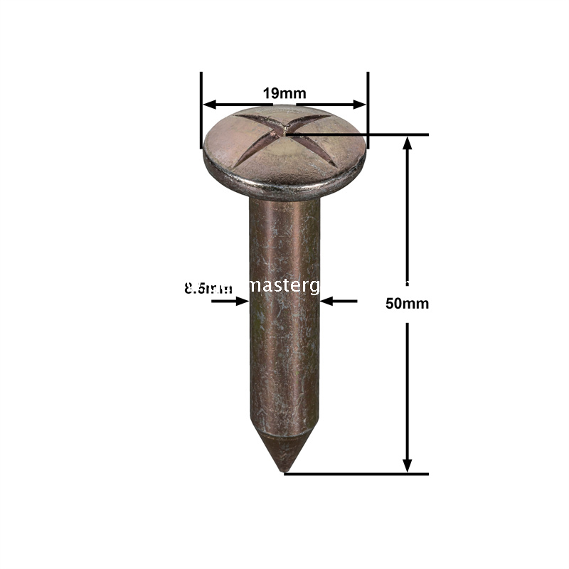 Stahlvermessungsnagel