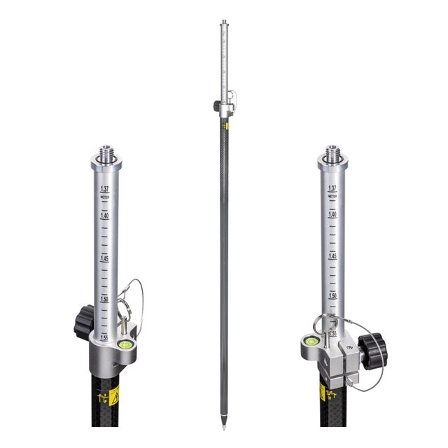 Al & Carbon RTK-Stange (2,5 m, PinLoc4) 
